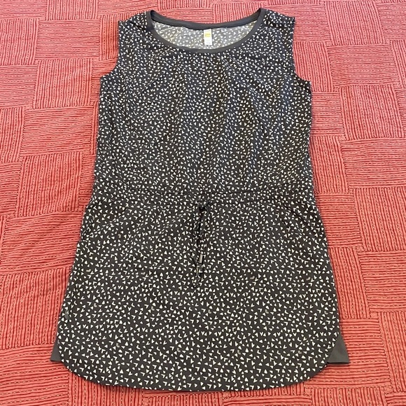 Lolé Gray and White lightweight Patterned sleeveless dress with pockets - Picture 1 of 16
